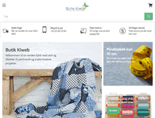 Tablet Screenshot of butik-kiweb.dk